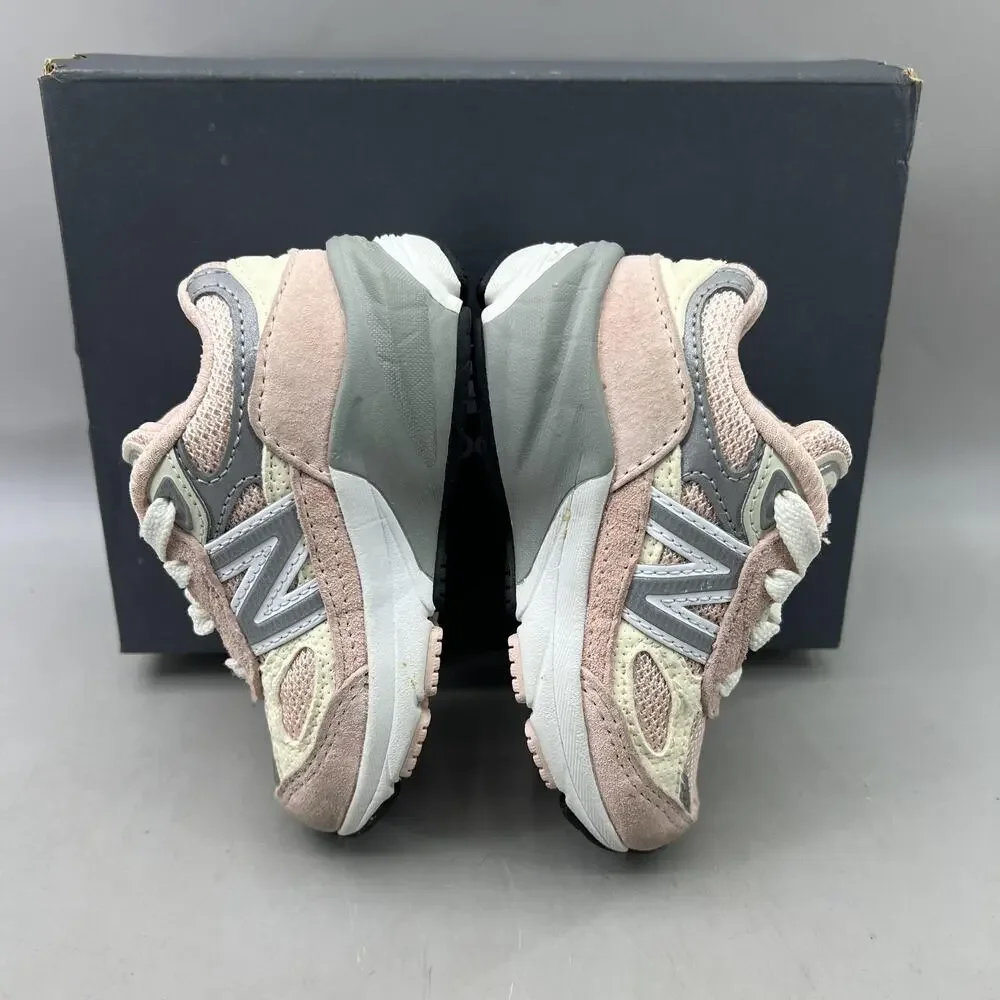 New Balance 990v6 Shoes Kids Size 5.5 W Pink Suede Running Comfort Baby Sneakers